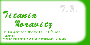 titania moravitz business card